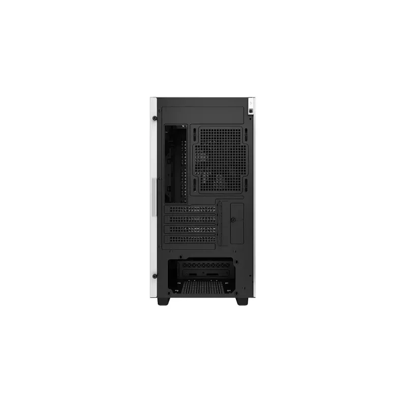 DeepCool CH370 WH R-CH370-WHNAM1-G-1 caixa de PC Micro ATX Mini Tower, janela lateral, suporte para radiador de 360 mm, baías 2x 3,5 polegadas + 3x 2,5 polegadas, branca
