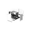 DeepCool CH370 WH R-CH370-WHNAM1-G-1 caixa de PC Micro ATX Mini Tower, janela lateral, suporte para radiador de 360 mm, baías 2x 3,5 polegadas + 3x 2,5 polegadas, branca