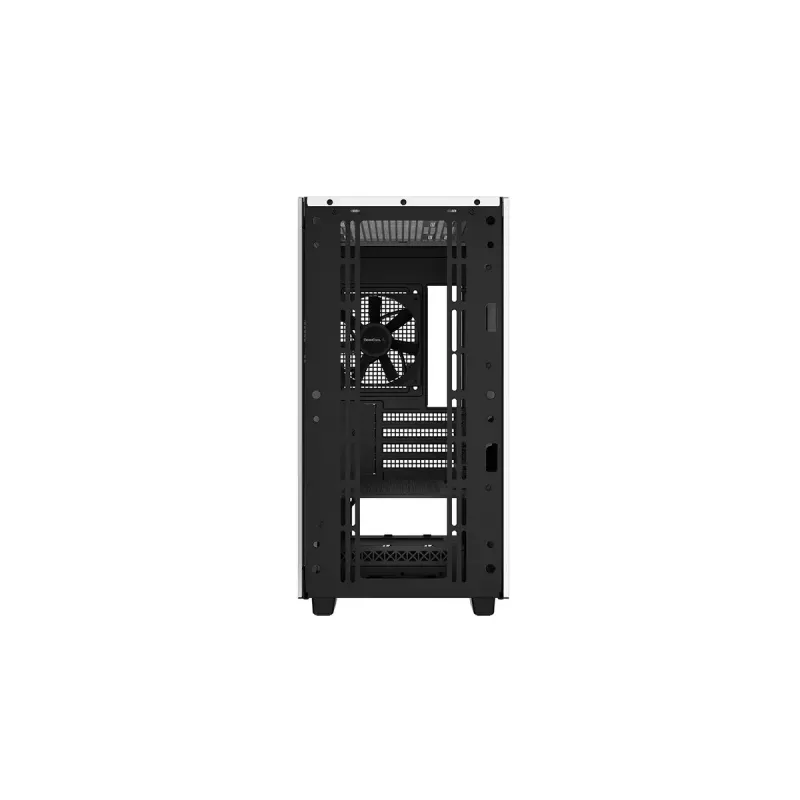 DeepCool CH370 WH R-CH370-WHNAM1-G-1 caixa de PC Micro ATX Mini Tower, janela lateral, suporte para radiador de 360 mm, baías 2x 3,5 polegadas + 3x 2,5 polegadas, branca