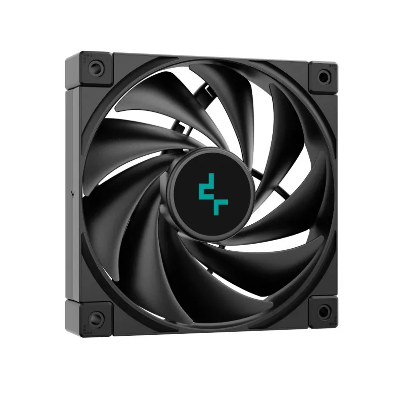 Cooler a ar DeepCool AK620 ZERO DARK 12 cm preto, 6 heatpipes, 2 ventoinhas PWM de 120 mm, TDP 260 W, altura 160 mm
