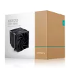Cooler a ar DeepCool AK620 ZERO DARK 12 cm preto, 6 heatpipes, 2 ventoinhas PWM de 120 mm, TDP 260 W, altura 160 mm