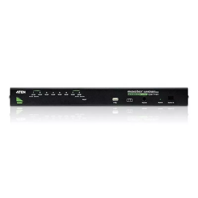 ATEN Switch KVM 8 portas USB - PS/2 VGA com porta periférica USB