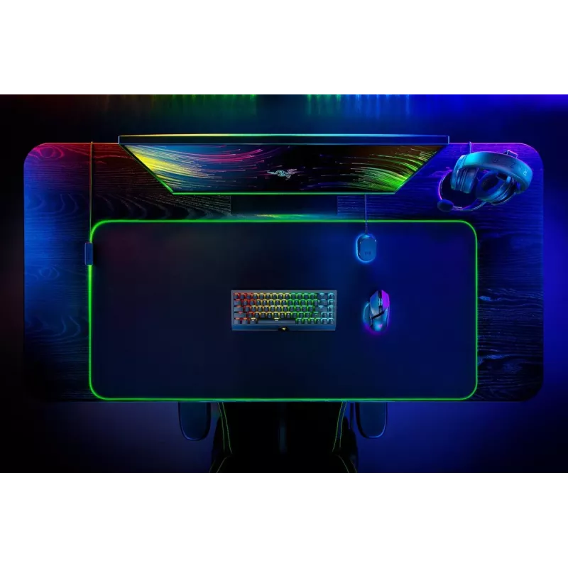 RAZER Goliathus Chroma 3XL - tapete de rato gaming macio com Chroma RGB - preto