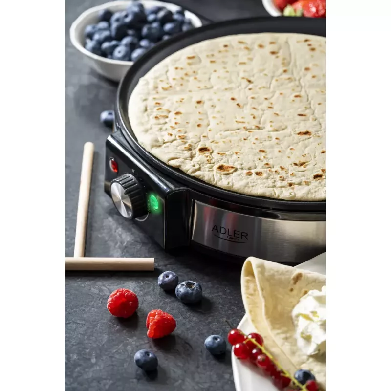 Máquina de crepes Adler AD 3058 1600 W Preto Aço inoxidável