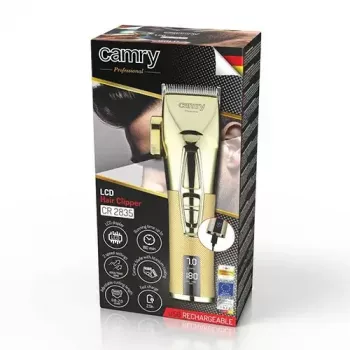 Máquina de cortar cabelo Camry CR 2835g sem fios – níveis de corte ajustáveis para cortar cabelo