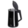 Chaleira elétrica Adler AD 1345b — capacidade de 1,7 l, 1850 W, aço inoxidável, preta
