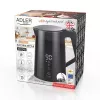 Chaleira elétrica Adler AD 1345b — capacidade de 1,7 l, 1850 W, aço inoxidável, preta