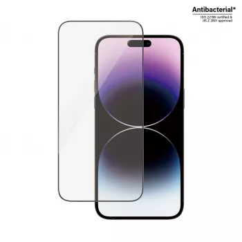 Proteção de ecrã PanzerGlass Apple iPhone 14 Pro Max Ultra-Wide Fit resistente a riscos e choques