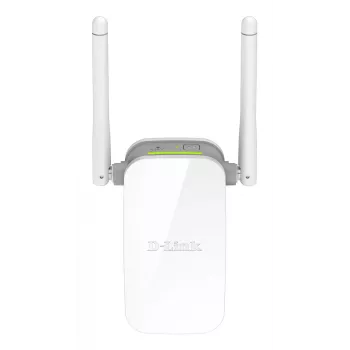 Extensor de alcance Wi-Fi D-Link N300, repetidor de rede, 300 Mbit/s, 10,100 Mbit/s, externo, IEEE 802.3u, 802.11g, Wi-Fi 4 (802.11n)