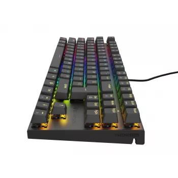 Teclado GENESIS Thor 303 TKL Gaming USB QWERTY preto RGB LED