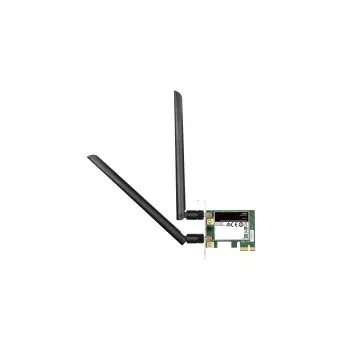 Adaptador D-Link Wireless AC1200 DualBand PCIe, interno, com fios, PCI Express, WLAN, Wi-Fi 4 (802.11n), 867 Mbit/s