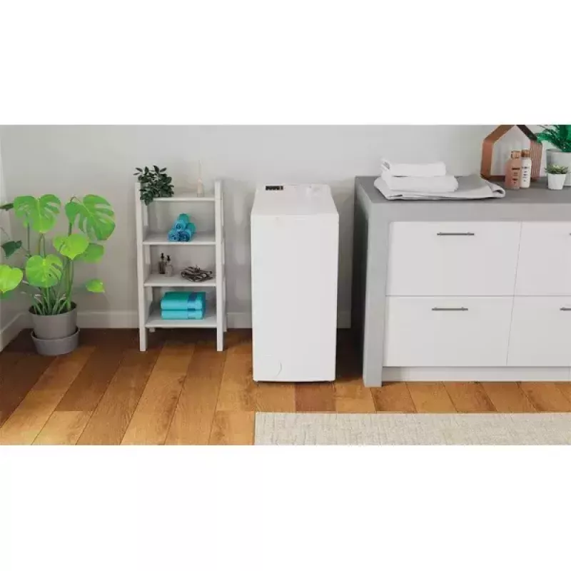 Máquina de lavar de carga superior INDESIT BTW S60400 EU/N — 6 kg, 1000 rpm, classe energética C, branco