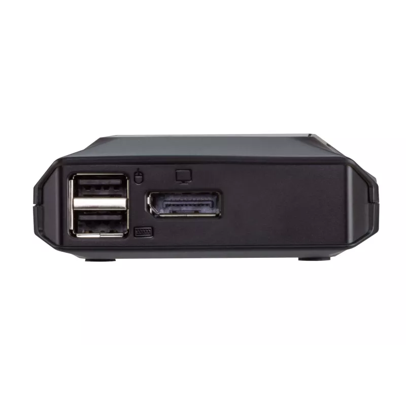 Comutador KVM ATEN 2 portas USB-C 4K DisplayPort com comando remoto para seleção de porta