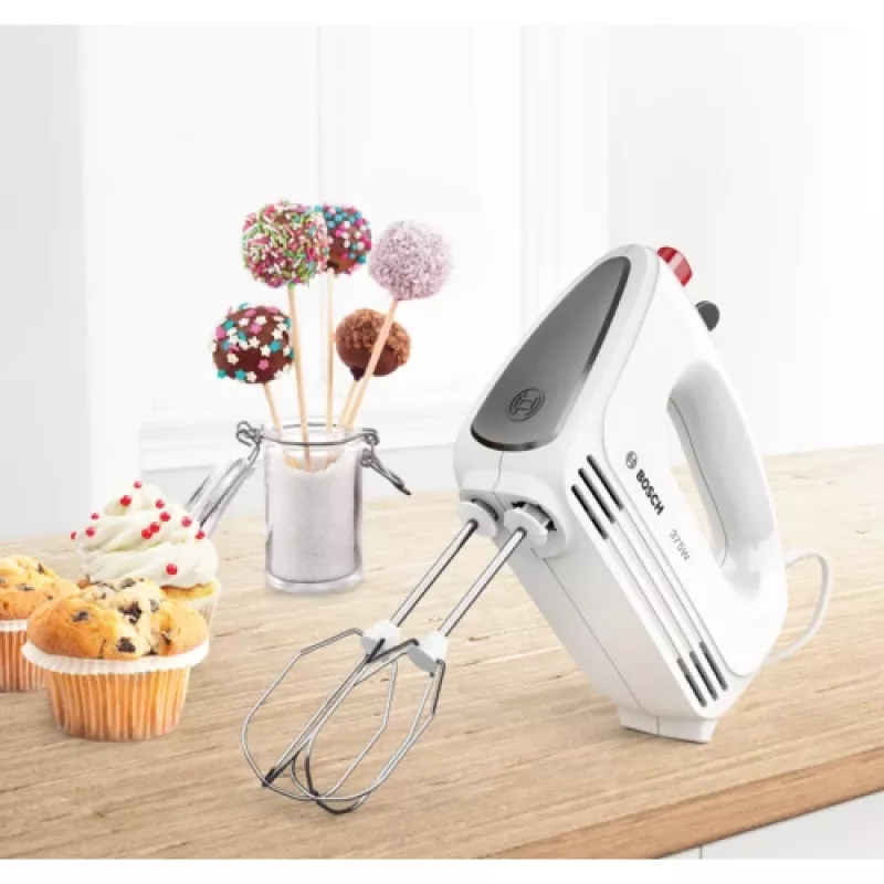 Batedeira de mão Bosch MFQ22100 — 375 W, manual, cinzento/branco, 0,9 kg