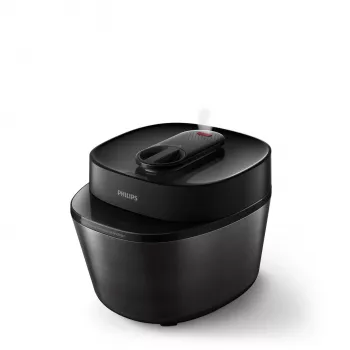Panela de pressão elétrica Philips HD2151/40 — 5 L, 1000 W, 34 programas automáticos, preto