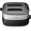 Philips Daily Collection HD2517/90 torradeira, 2 ranhuras, 830 W, preto/prateado