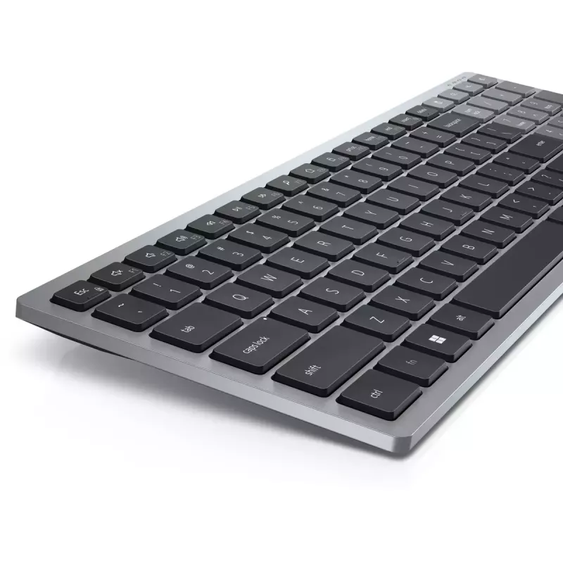 Teclado DELL KB740 Office RF Wireless + Bluetooth QWERTY US International cinzento preto