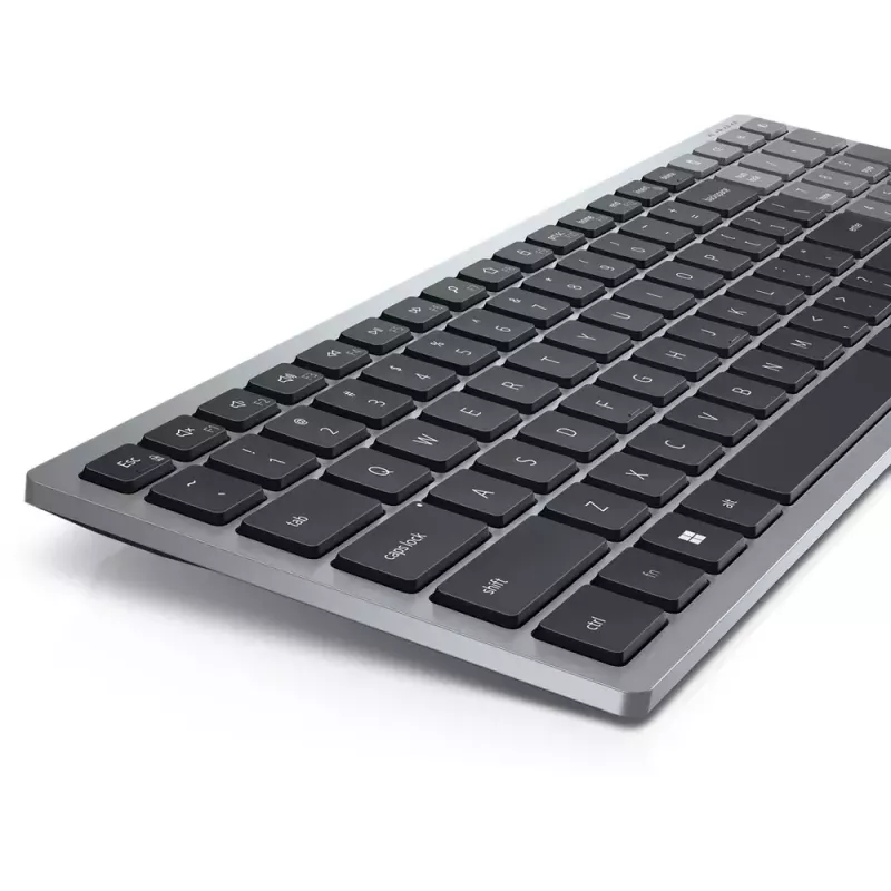 Teclado DELL KB740 Office RF Wireless + Bluetooth QWERTY US International cinzento preto