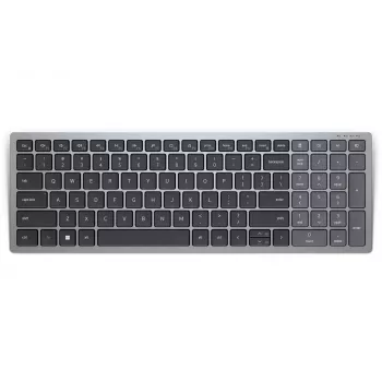 Teclado DELL KB740 Office RF Wireless + Bluetooth QWERTY US International cinzento preto