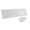 Conjunto de teclado e rato Dell KM5221W Pro Wireless branco 2,4 GHz