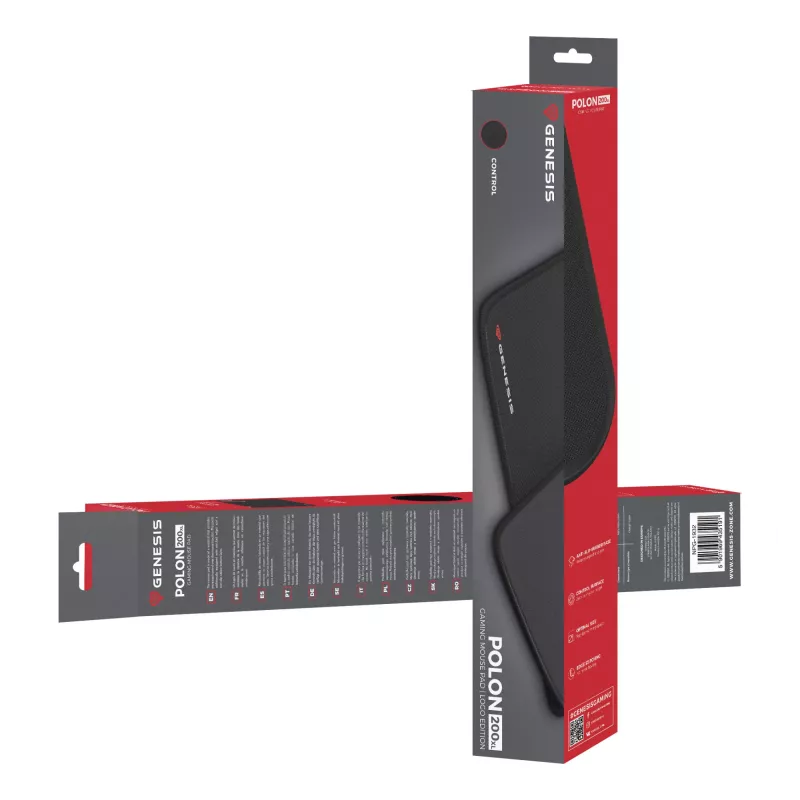 Tapete de rato gaming GENESIS Polon 200 XL preto