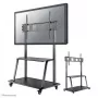 Neomounts NS-M4000BLACK carrinho para TV, suporte de chão 60-105 polegadas (152,4-267 cm), máx. 150 kg, VESA 200x200-1000x600, altura ajustável, com prateleira, preto