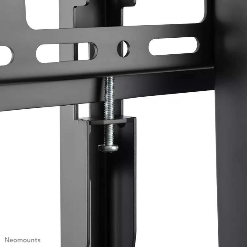 Neomounts NS-M4000BLACK carrinho para TV, suporte de chão 60-105 polegadas (152,4-267 cm), máx. 150 kg, VESA 200x200-1000x600, altura ajustável, com prateleira, preto