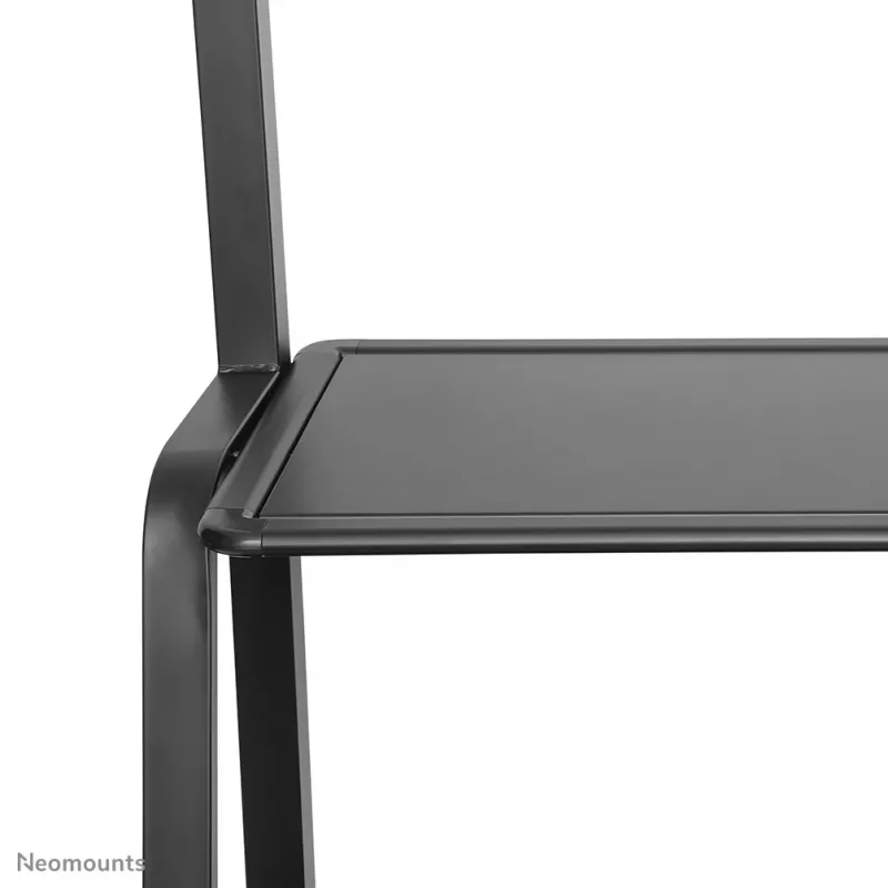 Neomounts NS-M4000BLACK carrinho para TV, suporte de chão 60-105 polegadas (152,4-267 cm), máx. 150 kg, VESA 200x200-1000x600, altura ajustável, com prateleira, preto