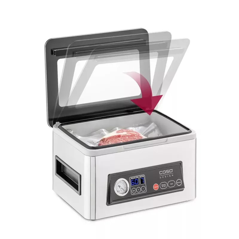 Máquina de vácuo Caso VacuChef 50 Power 300 W aço inoxidável modelo 01416 para conservação de alimentos