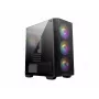 Caixa para PC MSI MAG FORGE M100A Micro Tower Preta com vidro temperado, 3 ventoinhas frontais de 120 mm, RGB, microATX/Mini-ITX