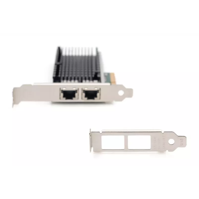 Adaptador Ethernet para servidor DIGITUS – 10 Gbit/s Dual-Port PCIe X8, Intel X540 BT2