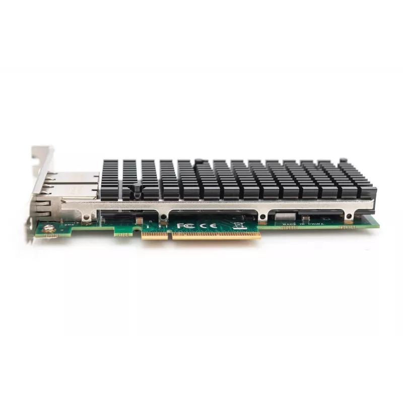 Adaptador Ethernet para servidor DIGITUS – 10 Gbit/s Dual-Port PCIe X8, Intel X540 BT2