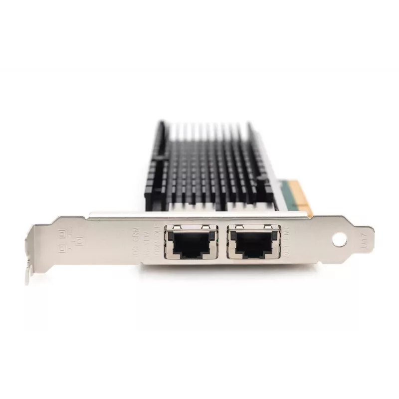 Adaptador Ethernet para servidor DIGITUS – 10 Gbit/s Dual-Port PCIe X8, Intel X540 BT2