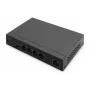 Switch PoE DIGITUS 4+1 portas Ethernet Unmanaged 4 portas PoE,