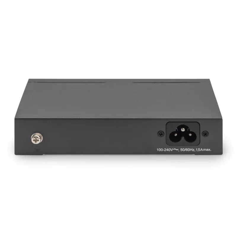 Switch PoE DIGITUS 4+1 portas Ethernet Unmanaged 4 portas PoE,