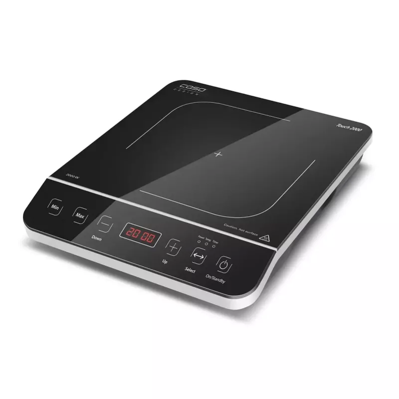 Placa de indução Caso Touch 2000 — zona de cozedura única, controlo tátil