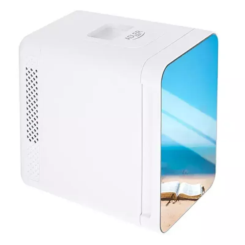 Mini-frigorífico independente Adler AD 8085, 4 L, abertura à direita, porta com espelho, 220–240 V/12 V
