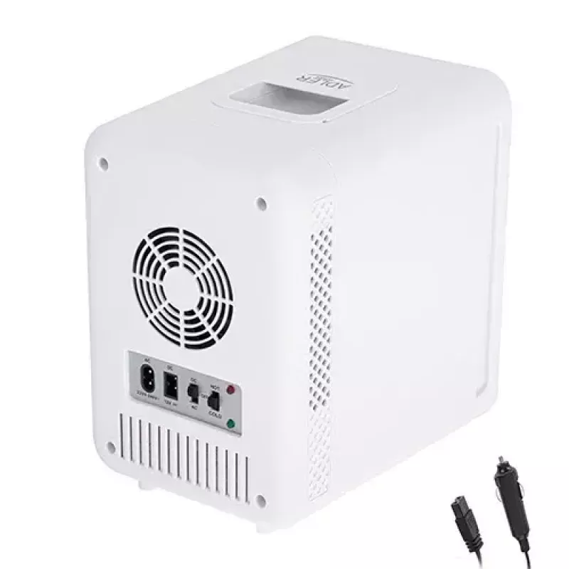 Mini-frigorífico independente Adler AD 8085, 4 L, abertura à direita, porta com espelho, 220–240 V/12 V