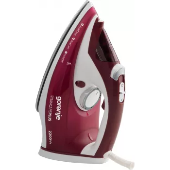 Ferro de engomar a vapor Gorenje SIH2200RBC Base cerâmica 2200 W Vermelho