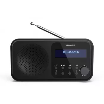 Rádio digital portátil Sharp DR-P420(BK) Tokyo, Portátil, Digital, DAB, DAB+, FM, Auto-Scan, Auto-Tuning, 2 W, AAC