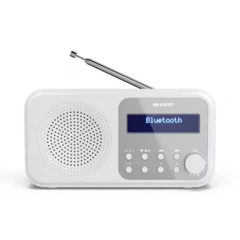 Rádio digital portátil Sharp DR-P420(WH) Tokyo, Portátil, Digital, DAB, DAB+, FM, Auto-Scan, Auto-Tuning, 2 W, AAC