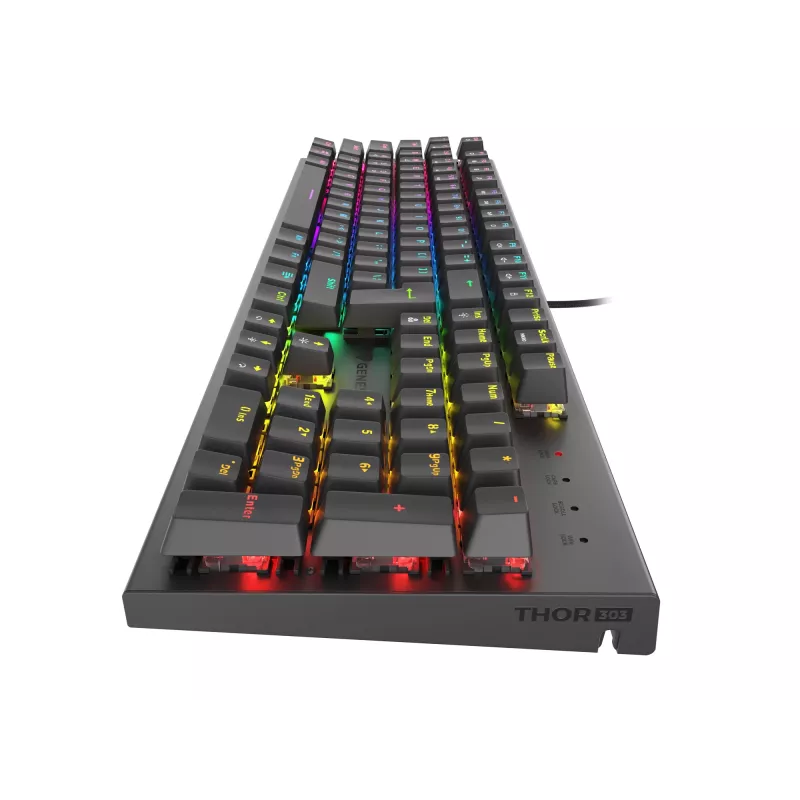 Teclado gaming GENESIS Thor 303 USB QWERTY US International preto