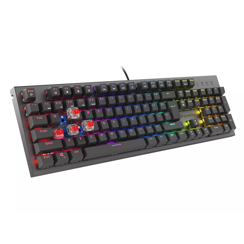 Teclado gaming GENESIS Thor 303 USB QWERTY US International preto