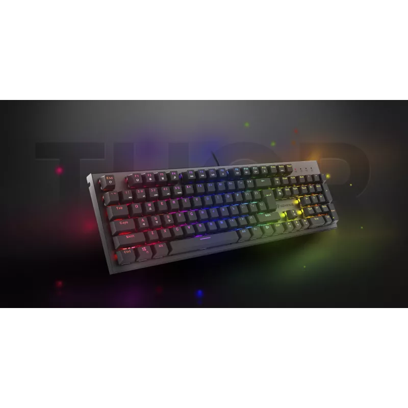 Teclado gaming GENESIS Thor 303 USB QWERTY US International preto