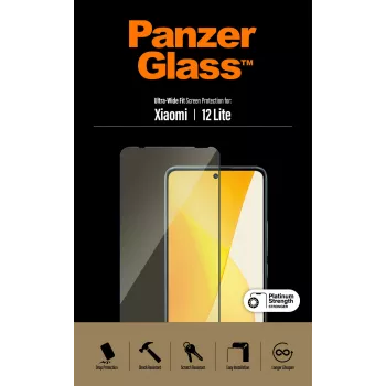 Protetor de ecrã PanzerGlass Xiaomi 12 Lite Ultra-Wide Fit, resistente a riscos e choques