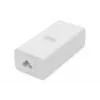 Injetor PoE+ Gigabit Ethernet DIGITUS 802.3at, 30 W, caixa compacta, branco