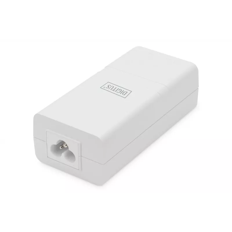 Injetor PoE+ Gigabit Ethernet DIGITUS 802.3at, 30 W, caixa compacta, branco