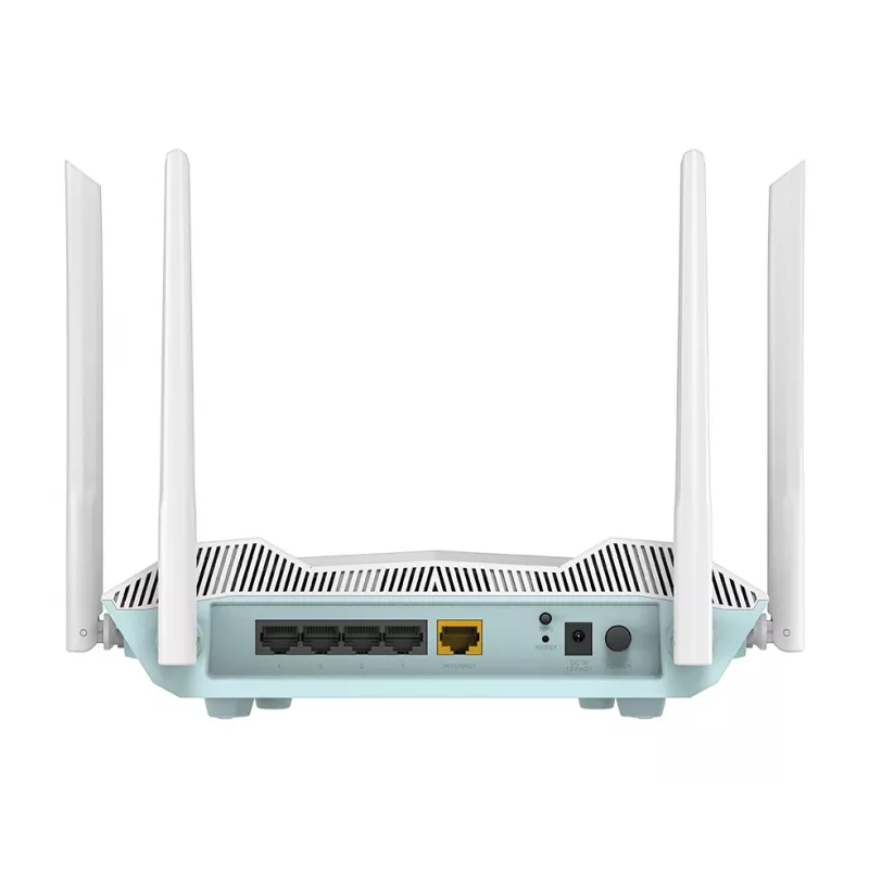 Router inteligente D-Link EAGLE PRO AI AX3200, Wi-Fi 6 (802.11ax), dual-band (2,4 GHz / 5 GHz), Ethernet LAN, branco, router de secretária/parede