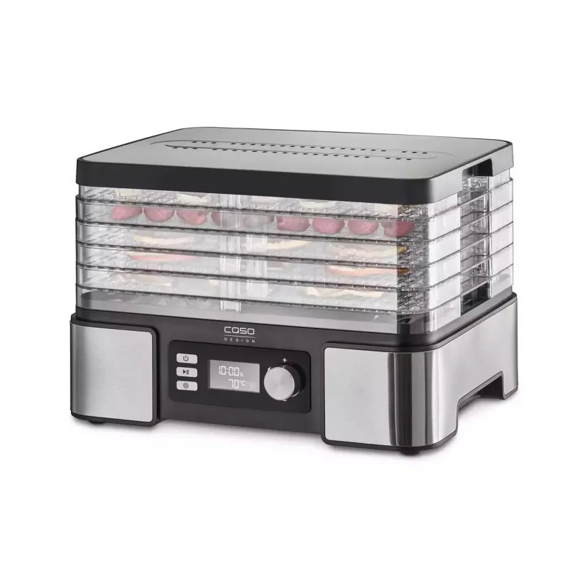 Desidratador de alimentos Caso DH 450 — 5 tabuleiros, potência 370–450 W