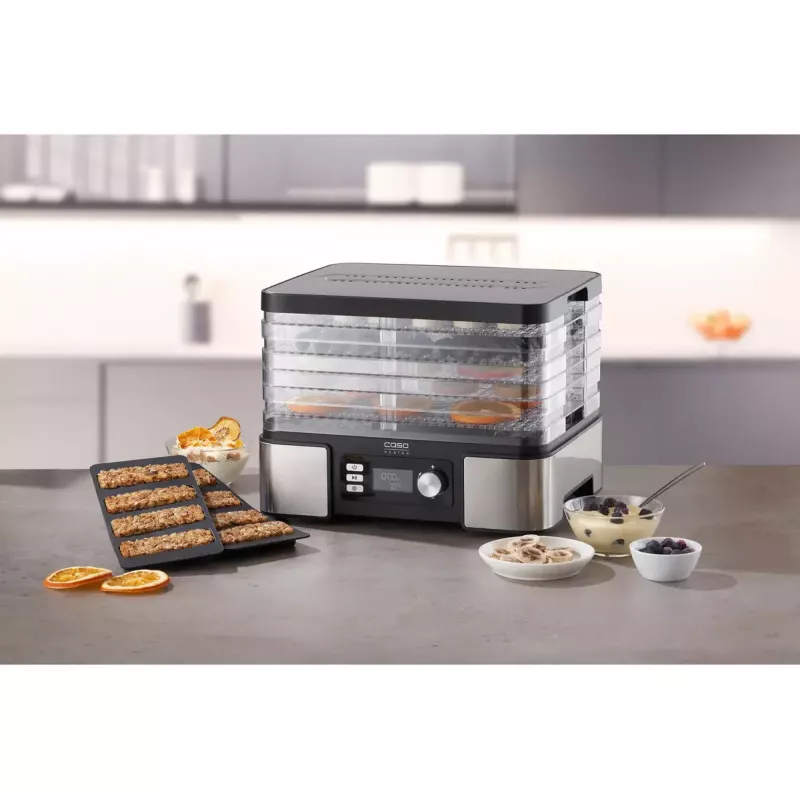 Desidratador de alimentos Caso DH 450 — 5 tabuleiros, potência 370–450 W